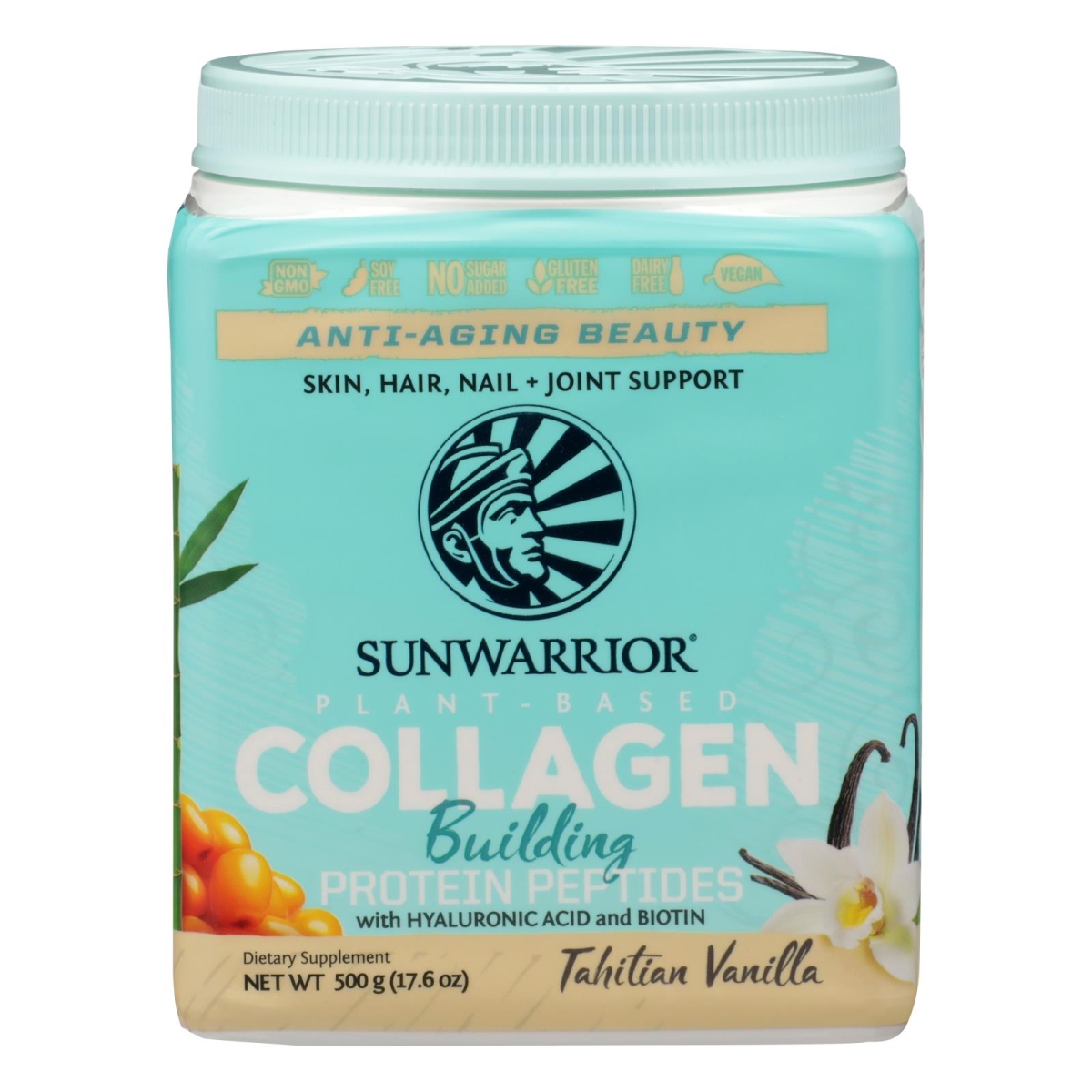 Picture of Sunwarrior HG2450229 17.6 oz Collagen Tahitian Vanilla Anti Ageing Beauty Dietary Supplement