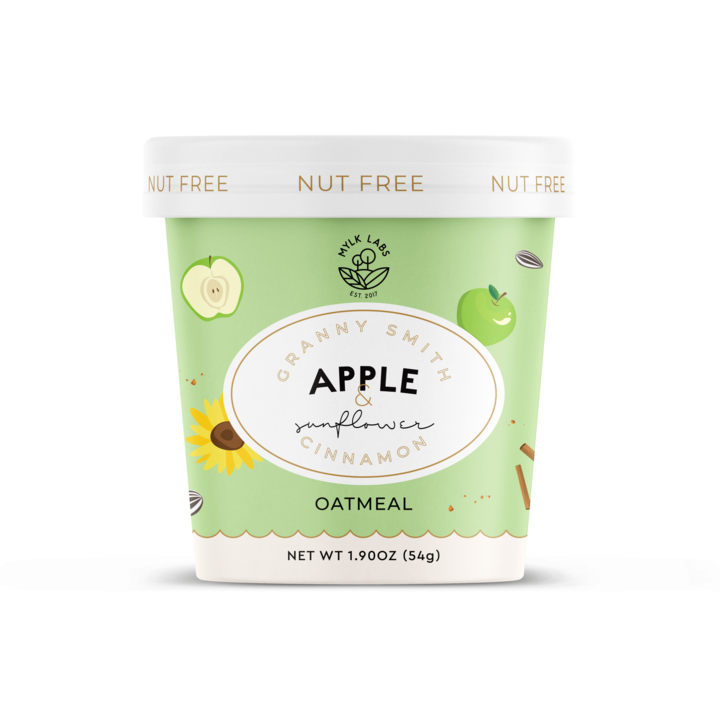 Picture of Mylk Labs HG2580082 1.9 oz Granny Smith Apple & Sunflower Cinnamon Oatmeal - Case of 6