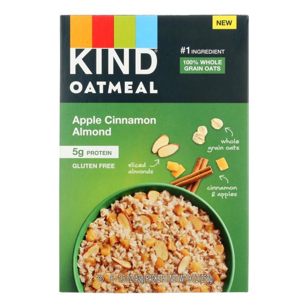 Picture of Kind HG2600005 Oatmeal Apple Cinnamon Almond - Case of 5 - 6 Count