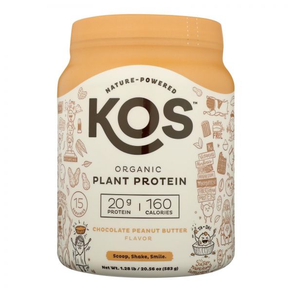Picture of Kos HG2643922 20.56 oz Chocolate Peanutbutter Plant Protein