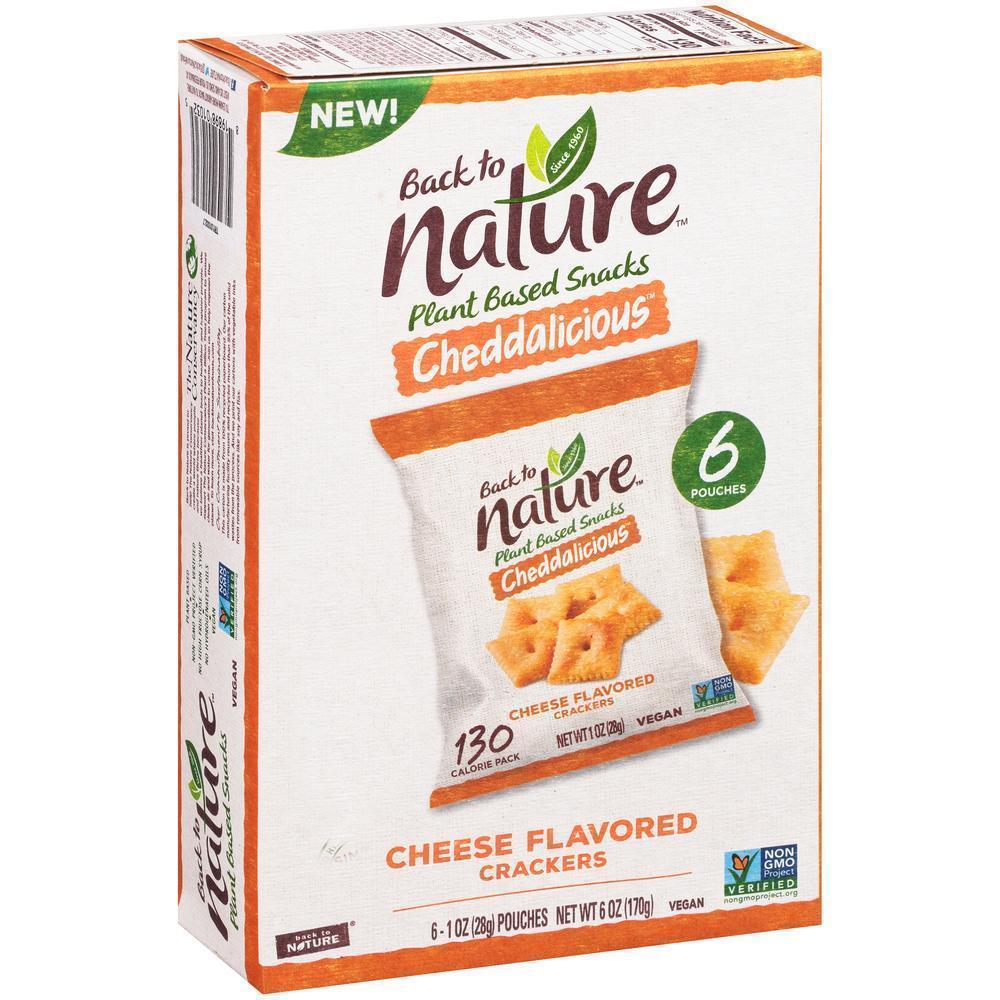 Picture of Back To Nature HG2674406 1 oz Crackers Cheddalicious Sellers Snack - Case of 4