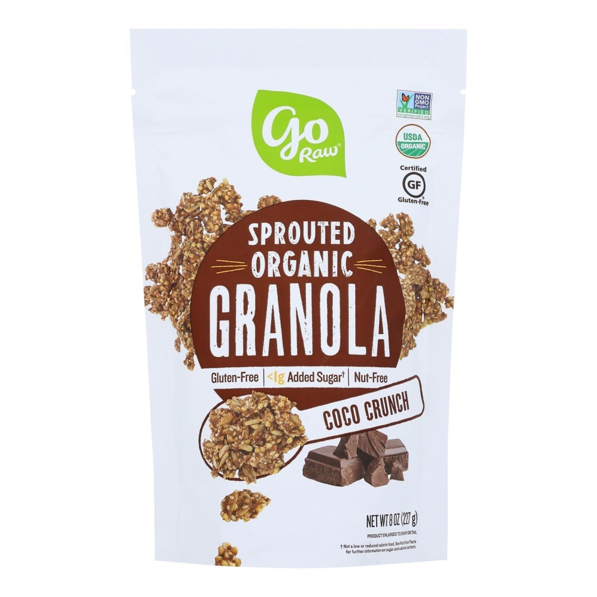 Picture of Go Raw HG2685097 8 oz Coco Crunch Sprouted Organic Granola - Case of 6