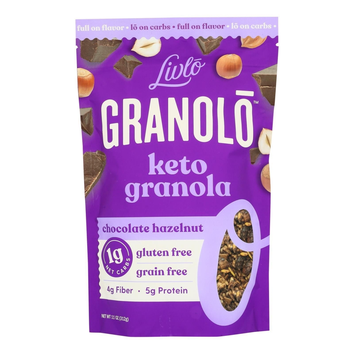Picture of Livlo HG2690980 11 oz Chocolate Hazelnut Keto Granolo Mix