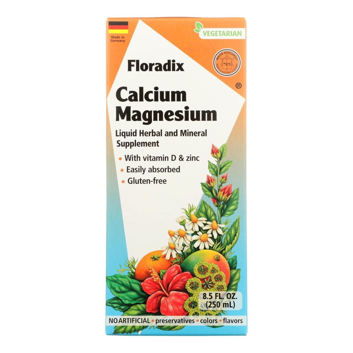 Picture of Floradix HG2706232 8.5 oz Calcium Magnesium Liquid Supplement