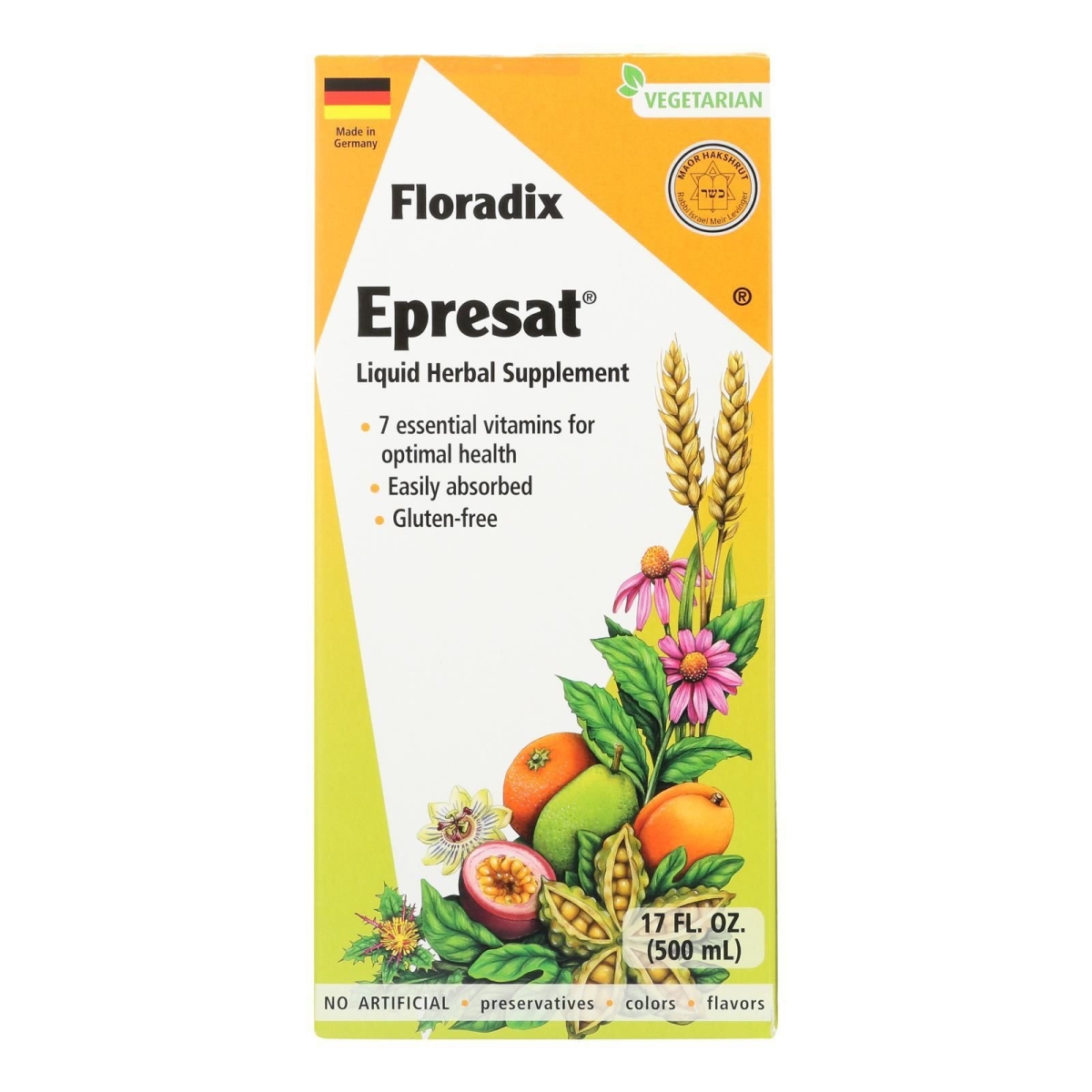 Picture of Floradix HG2706240 17 oz Epresat Adlt Multivitamin Liquid Supplement