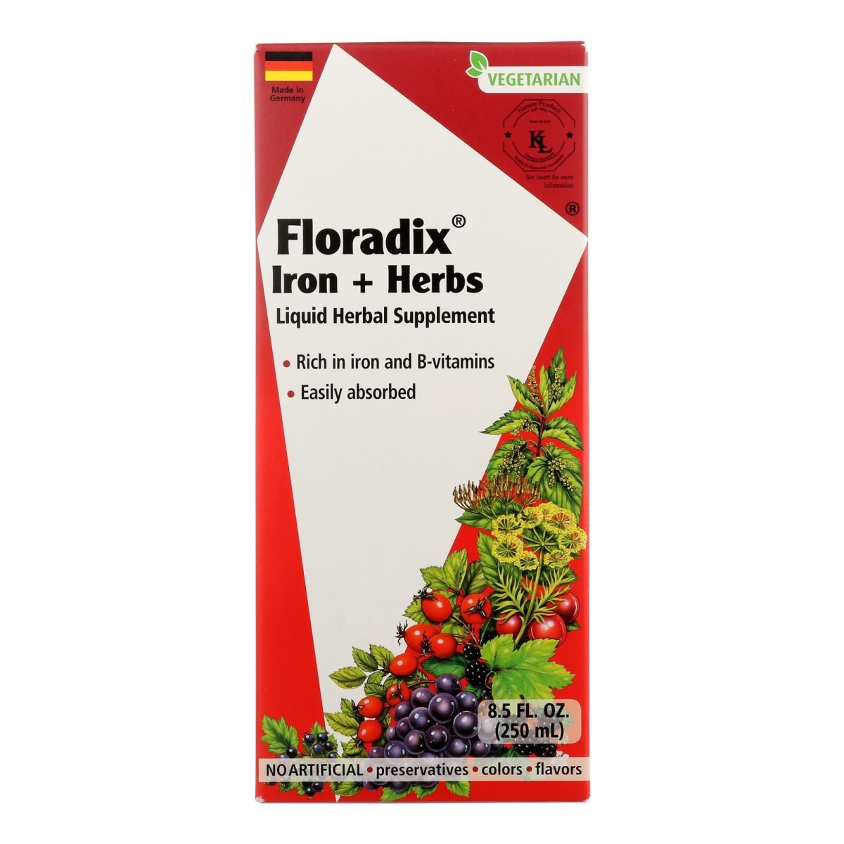 Picture of Floradix HG2706273 8.5 oz Iron & Herbs Liquid Supplement