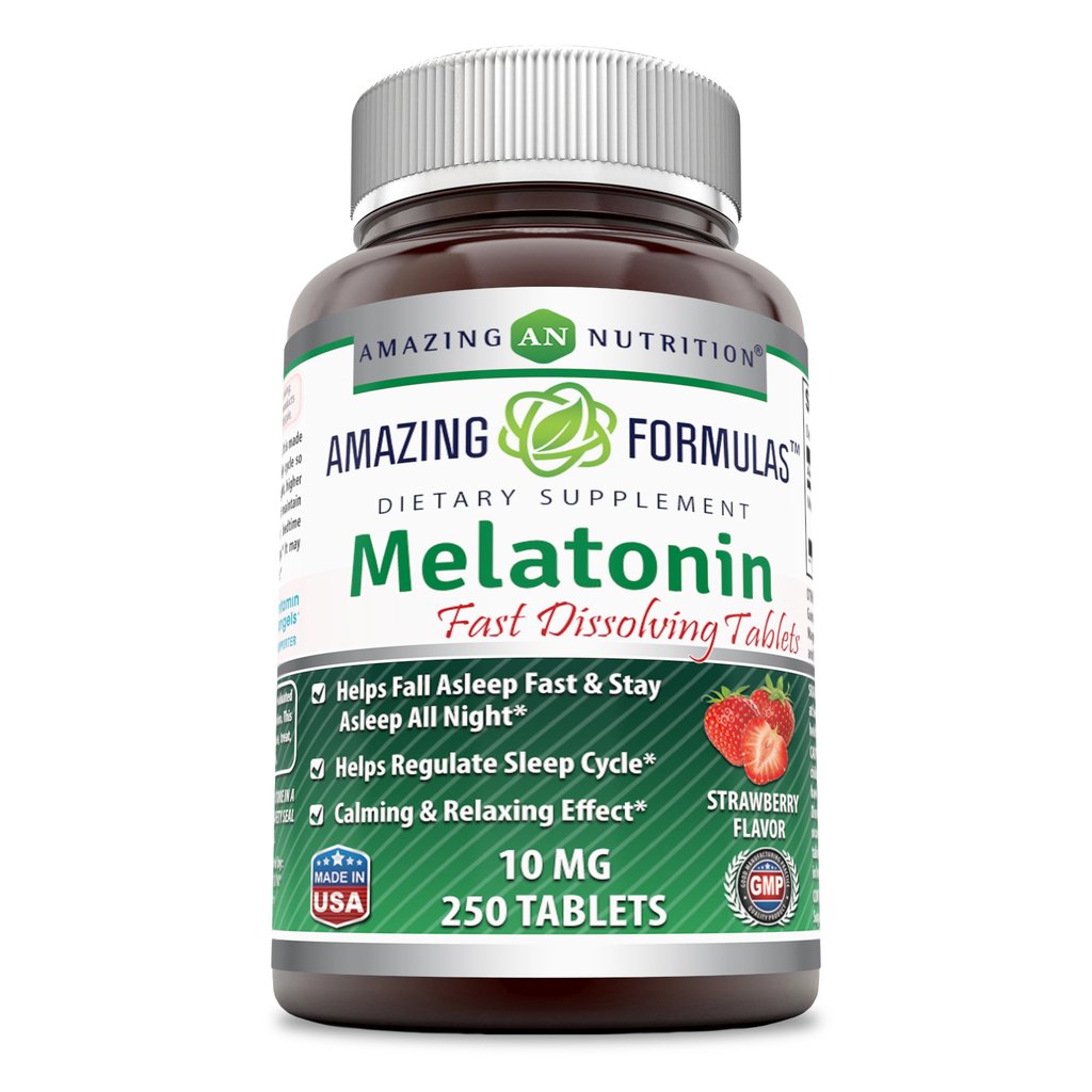 Picture of Amazing Formulas HG2718518 Gluten Free Melatonin Dissolve Capsules - 250 Count