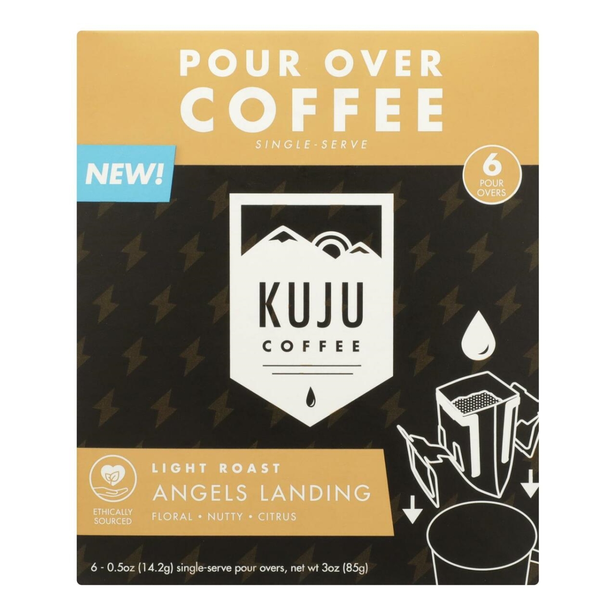Picture of Kuju Coffee HG2564458 3 oz Angel Land Travel Coffee - Pack of 6 - Case of 4