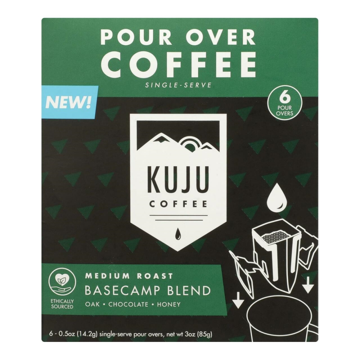 Picture of Kuju Coffee HG2564474 3 oz Basecmp Blend Coffee - Pack of 6 - Case of 4