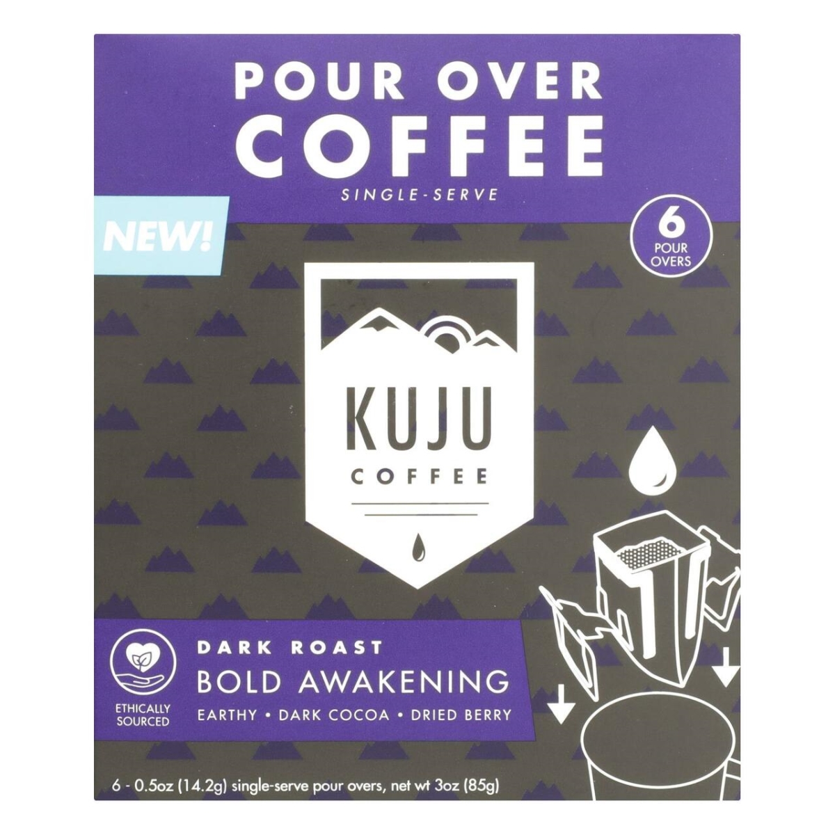 Picture of Kuju Coffee HG2564482 3 oz Blend Awakning Coffee - Pack of 6 - Case of 4