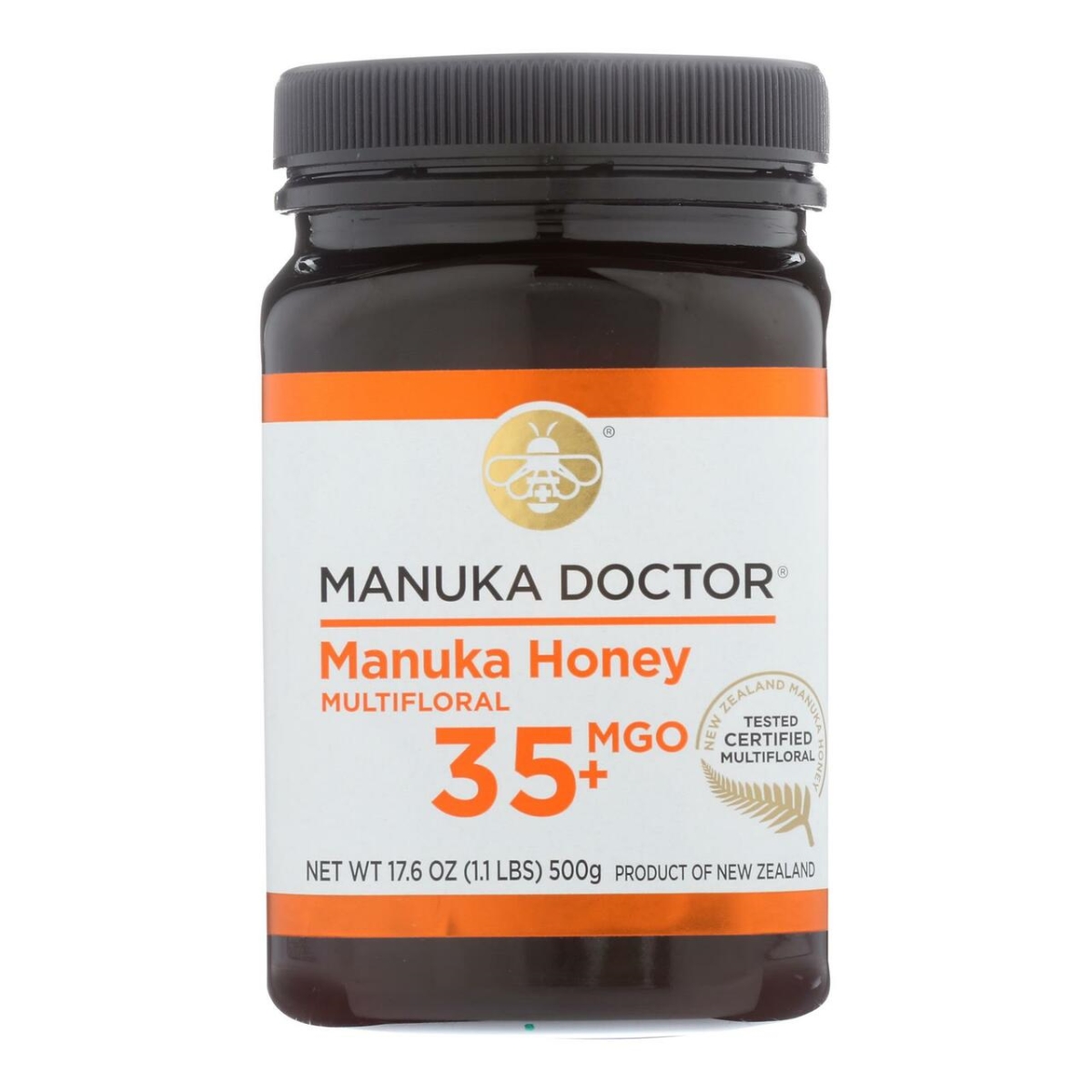 Picture of Manuka Doctor HG2666261 17.6 oz 500g MF MGO35 Plus Manuka Honey - Case of 6