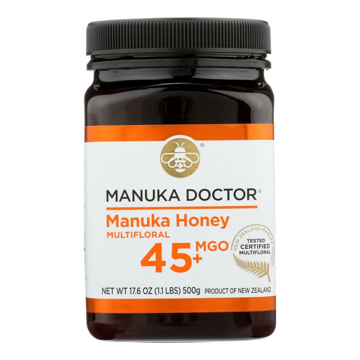 Picture of Manuka Doctor HG2666295 17.6 oz 500g MF MGO45 Plus Manuka Honey - Case of 6