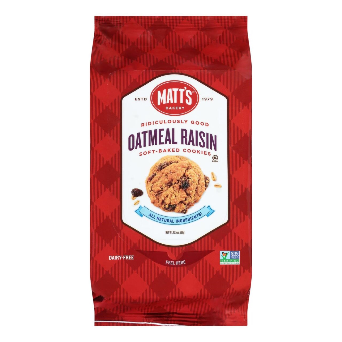Picture of Matts Cookies HG2757664 10.5 oz Oatmeal Raisin - Case of 6