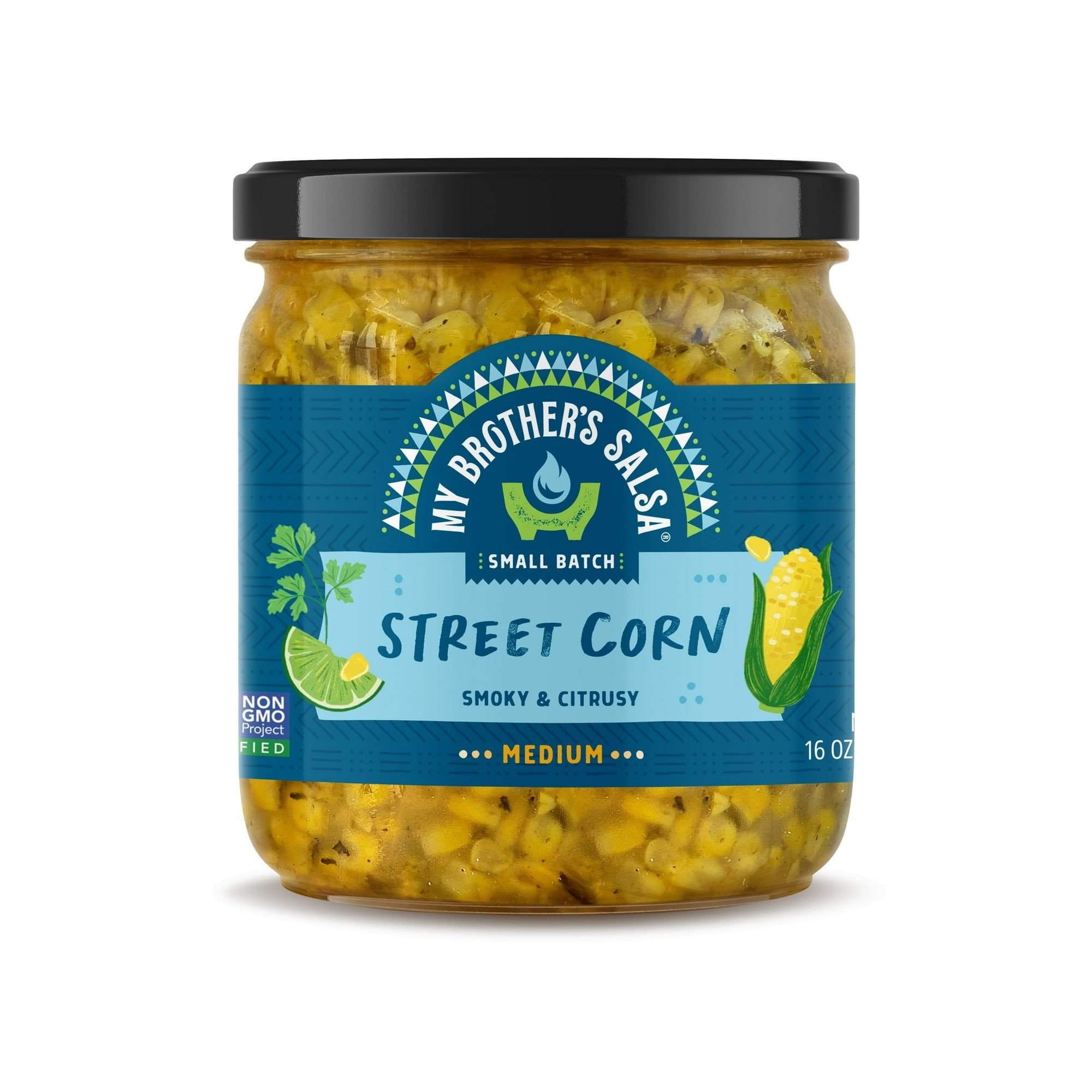 Picture of My Brothers Salsa HG2578557 16 oz Medium Smoky & Citrusy Street Corn - Case of 6