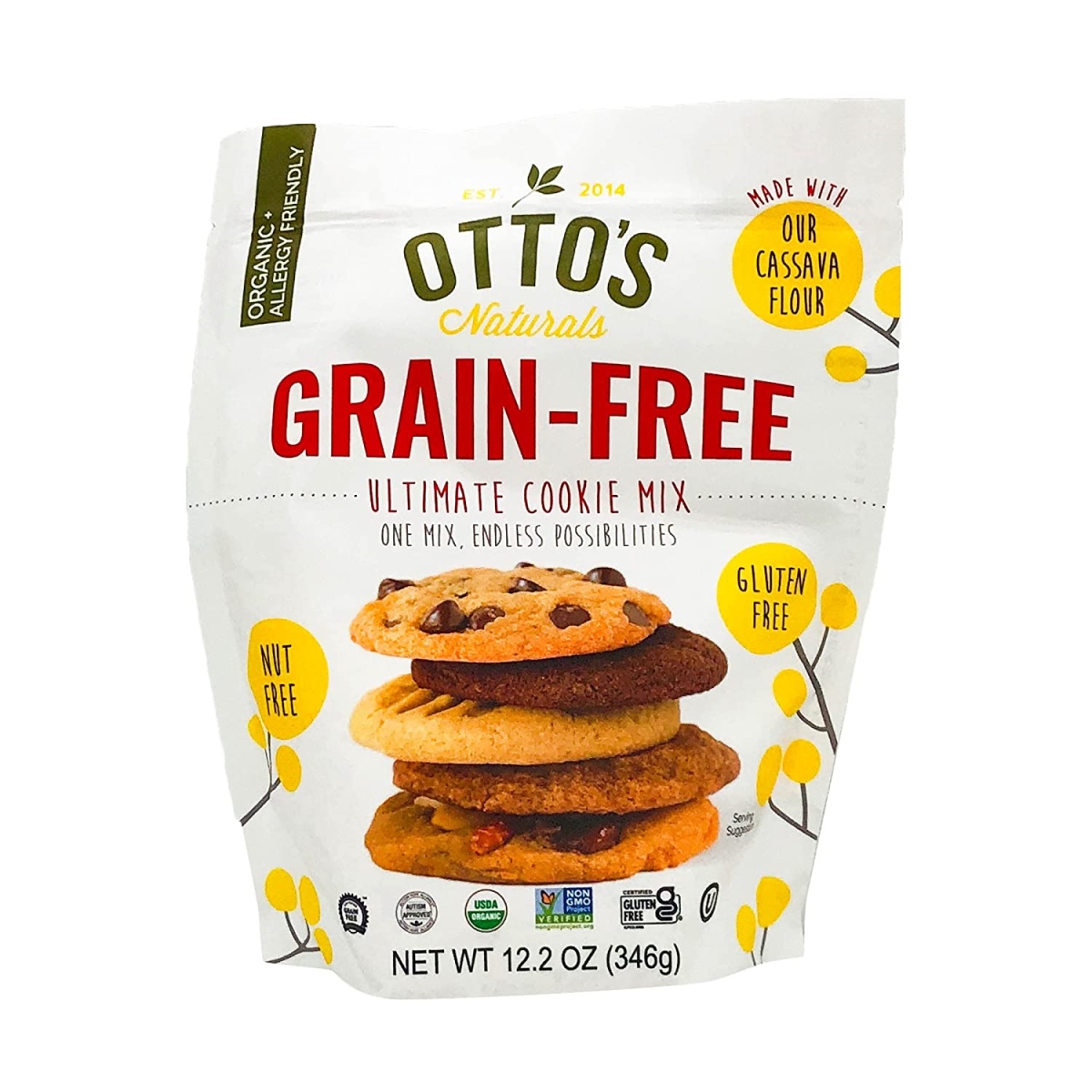 Picture of Ottos Naturals HG2725380 12.2 oz Grain Free Ultimate Cookie Mix - Case of 6