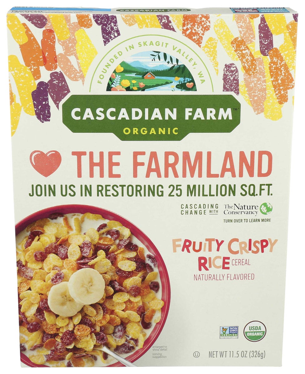 Picture of Cascadian Farm HG2782423 11.5 oz Creal Fruity Crispy Rice - Case of 10