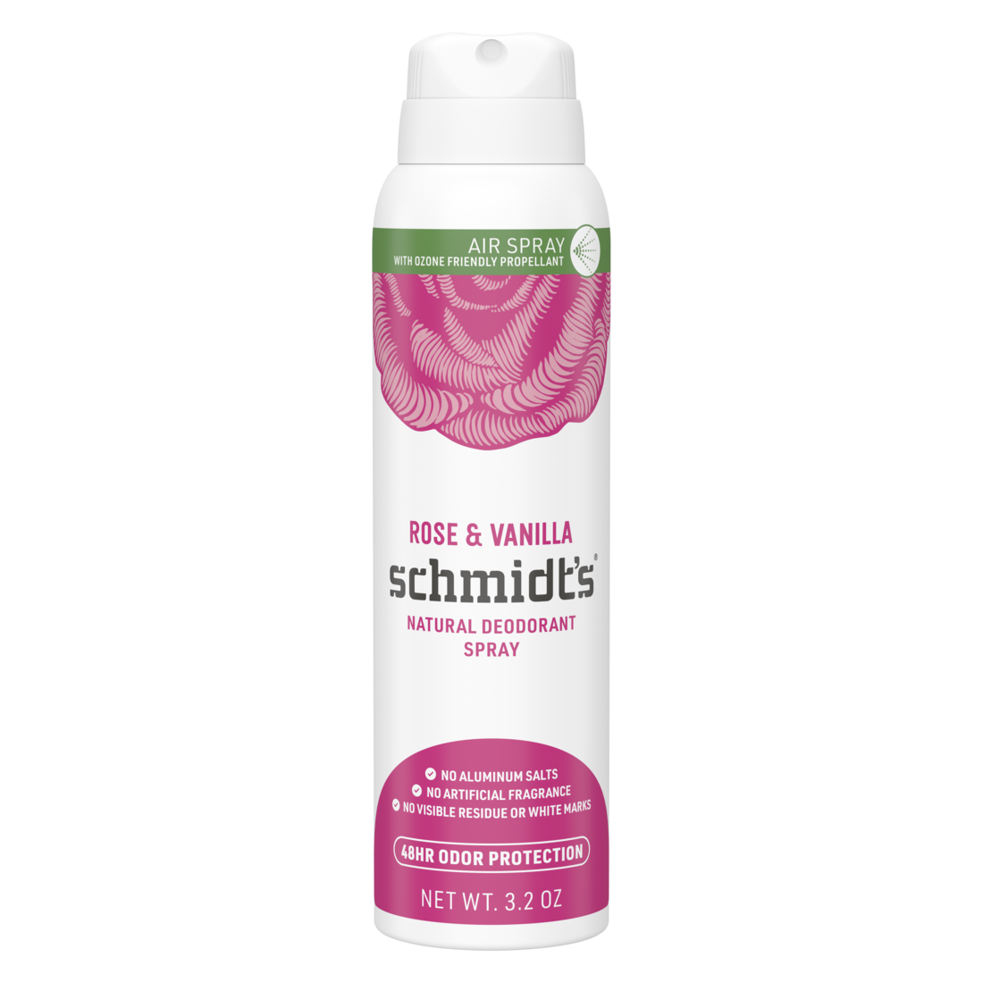Picture of Schmidts HG2809150 3.2 oz Rose Vanilla Dry Deodorant Spray