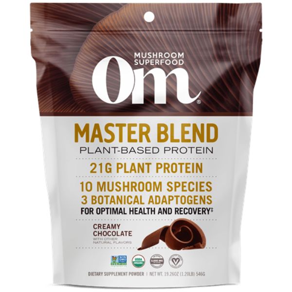 Picture of Om HG2825248 19.26 oz Chocolate Plant Based Protein Powder