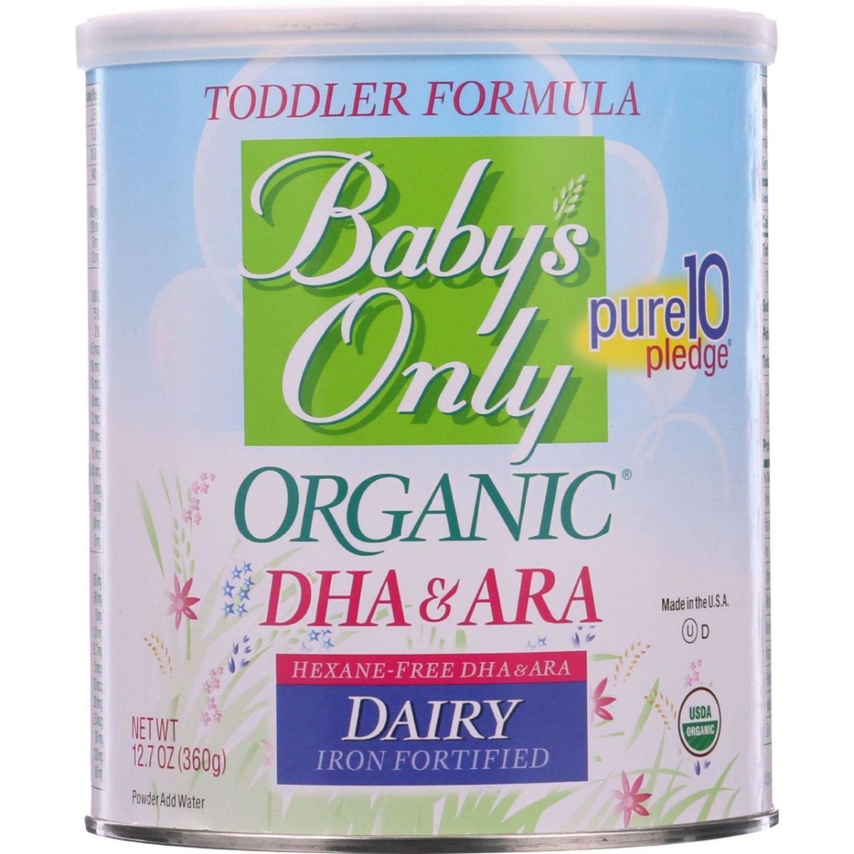 Picture of Babys Only Organic HG1093210 12.7 oz Organic Toddler Formula - Dairy Dha & Ara&#44; Case of 6