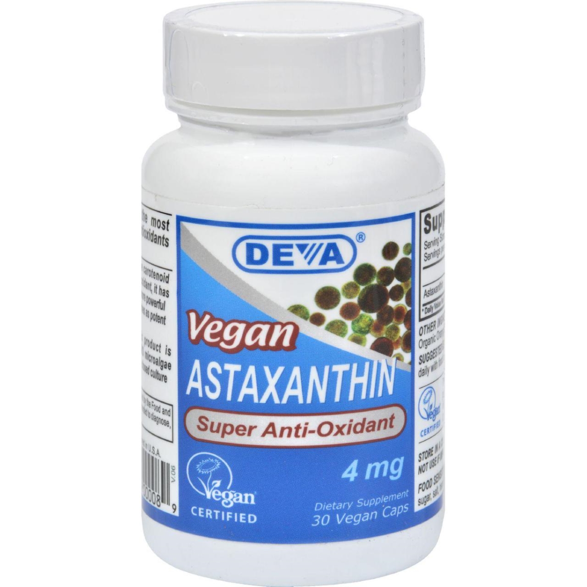 Picture of Deva Vegan Vitamins HG0911735 4 mg Astaxanthin Super Antioxidant&#44; 30 Capsules