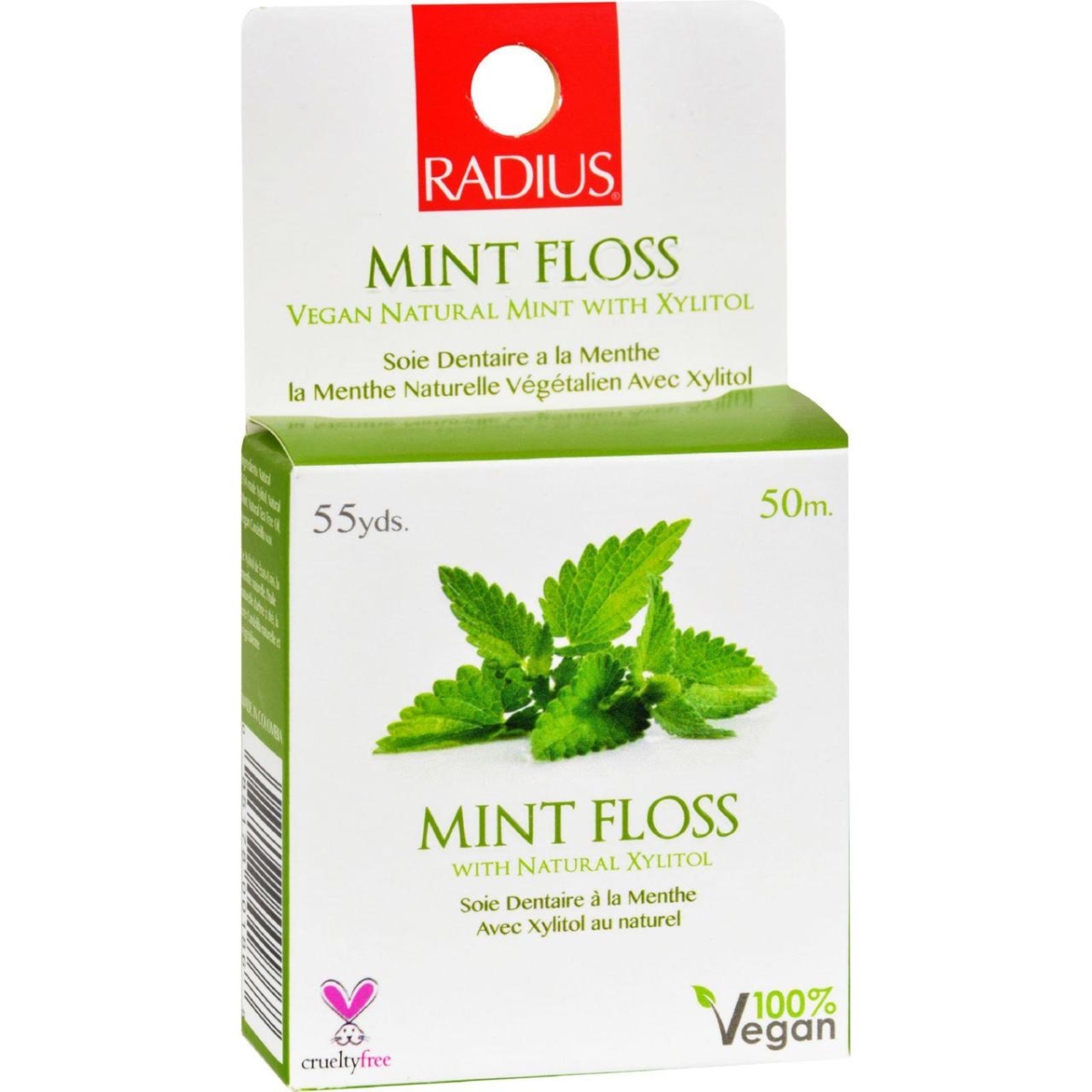 Picture of Radius HG1152321 Mint Floss with Natural Xylitol - 55 yards&#44; Case of 6