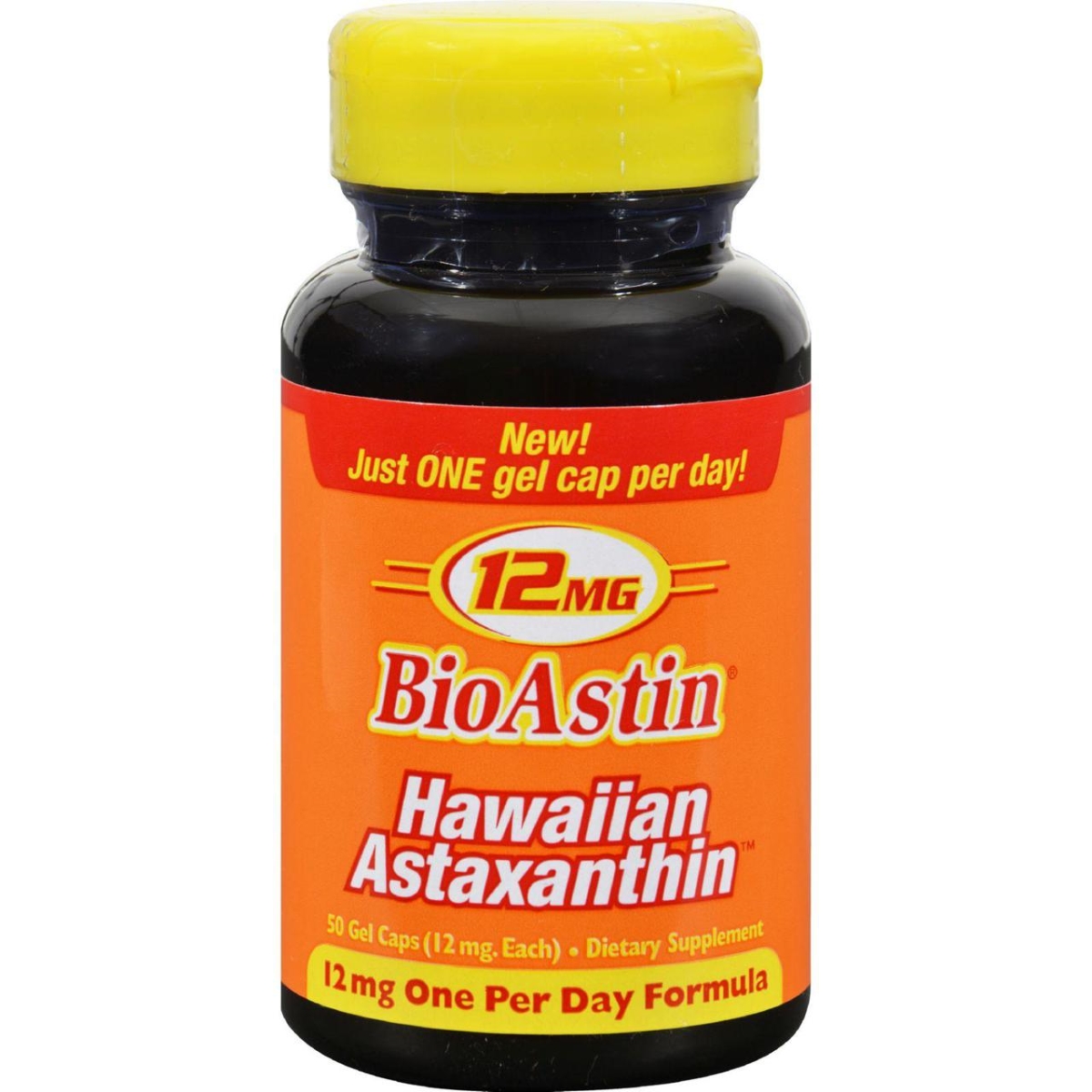 Picture of Nutrex Hawaii HG1097831 12 mg Bioastin Hawaiin Astaxanthin - 50 Gel Capsules
