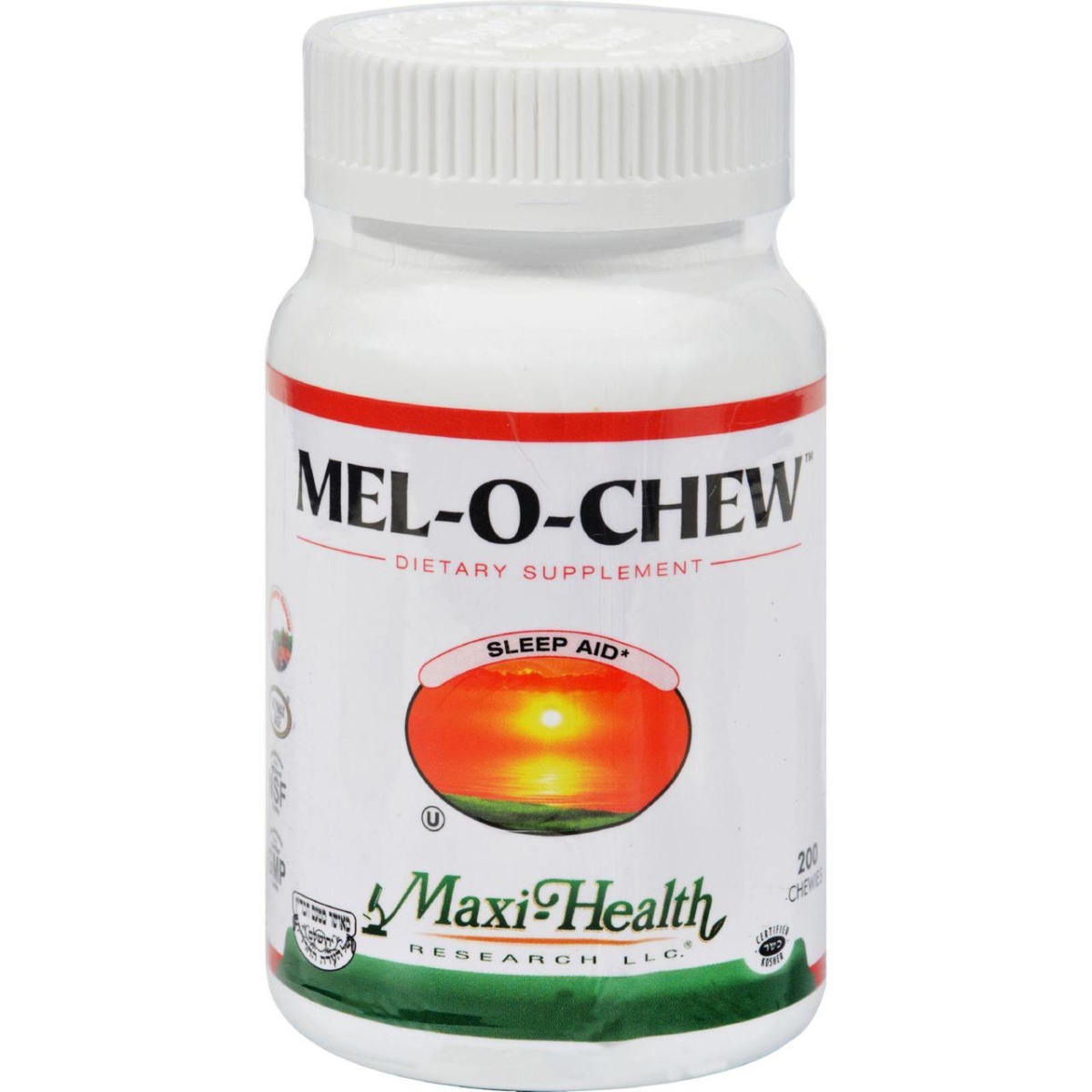 Picture of Maxi Health Kosher Vitamins HG1089887 Maxi Health Mel-o-chew - 200 Tablets