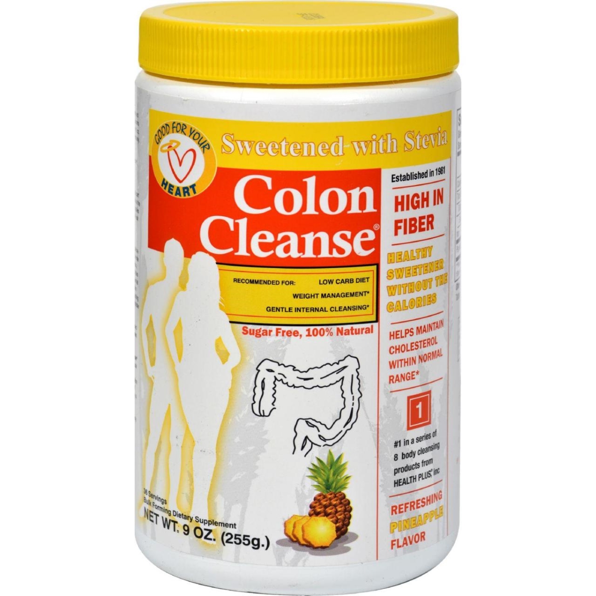 Picture of Health Plus HG1192434 9 oz Colon Cleanse - Pineapple Stevia