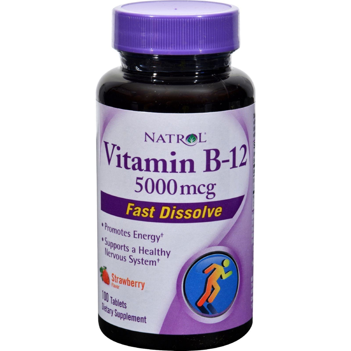 Picture of Natrol HG1233022 5000 mcg Fast Dissolving Vitamin B12 - 100 Tablets