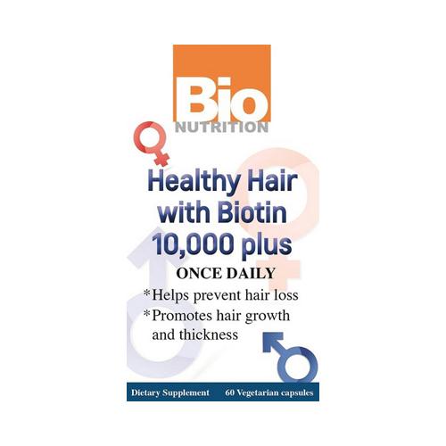 Picture of Bio Nutrition HG1237338 Healthy Hair with Biotin - 60 Count