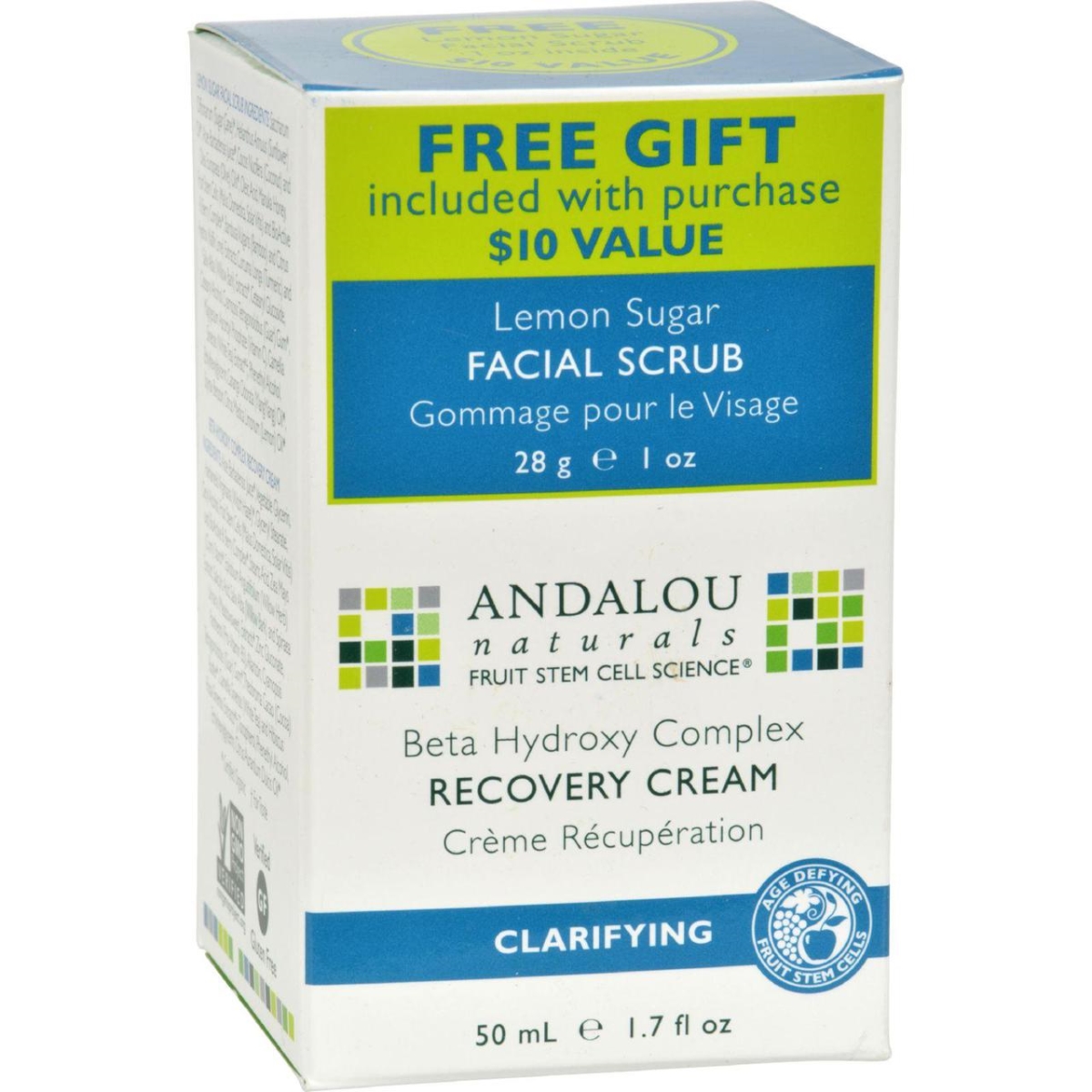 Picture of Andalou Naturals HG1162767 1.7 fl oz Clarifying Clear Overnight Recovery Cream