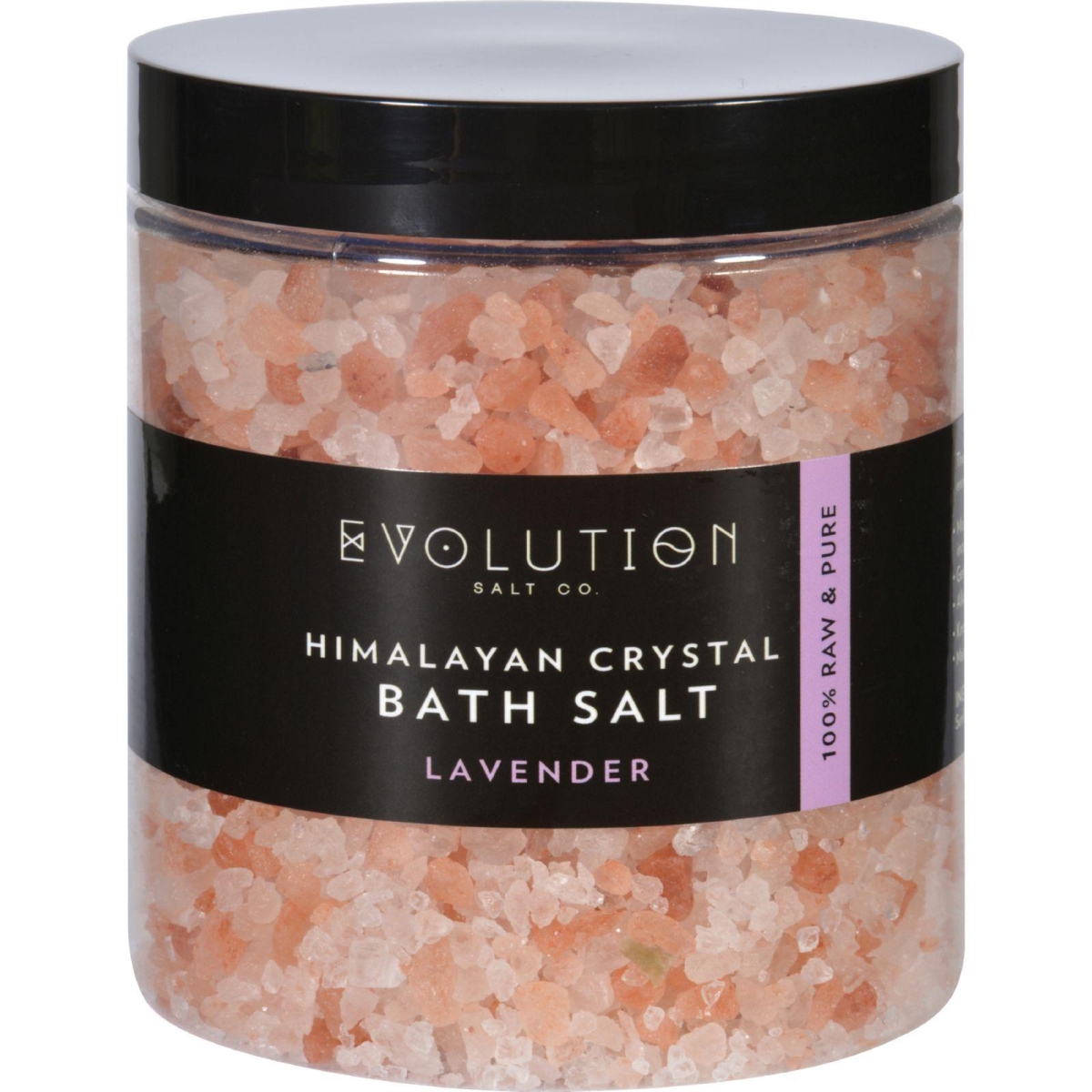 Picture of Evolution Salt HG1702166 26 oz Himalayan Bath Salt&#44; Coarse Lavender