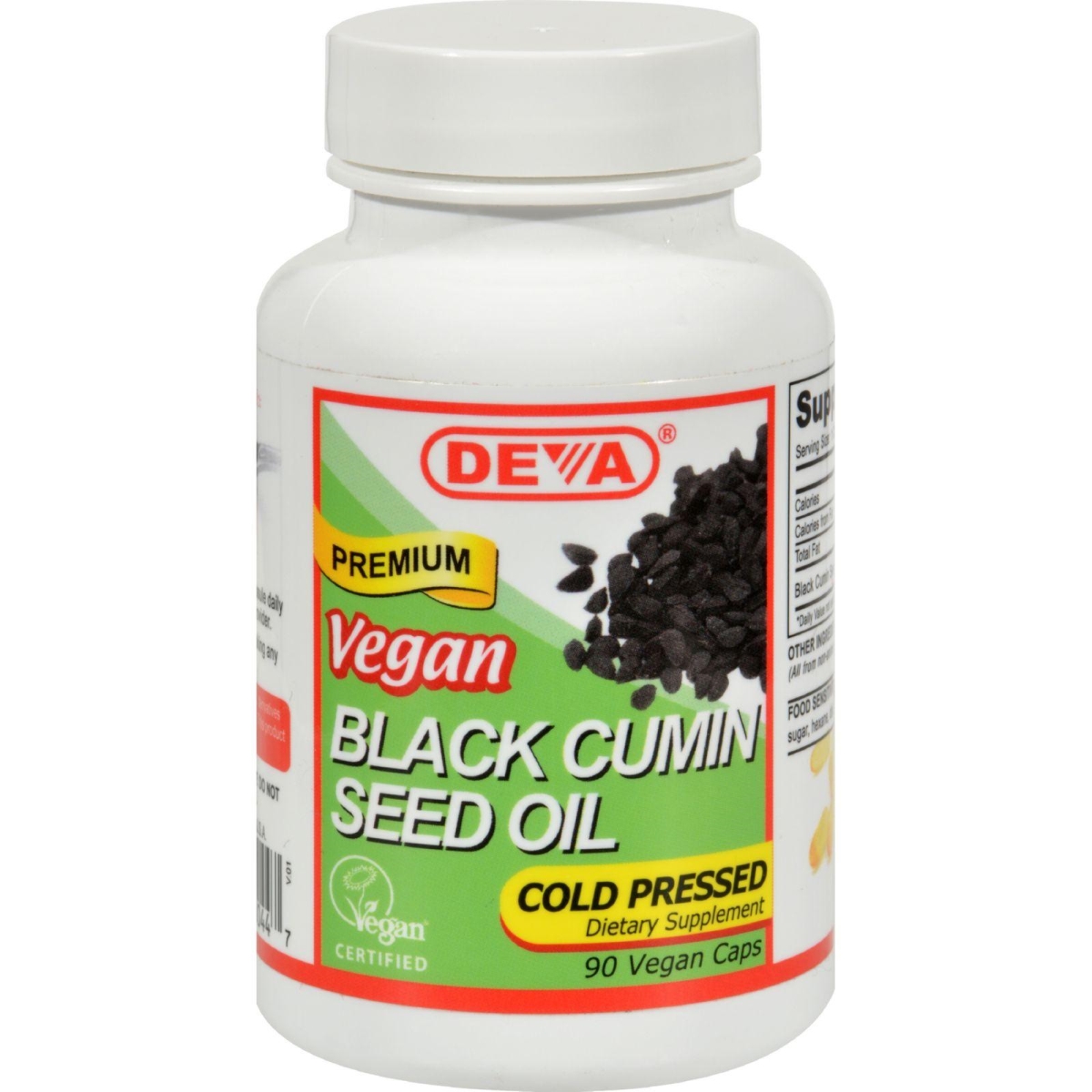 Picture of Deva Vegan Vitamins HG1516533 Black Cumin Seed Oil&#44; 90 Vegetarian Capsules
