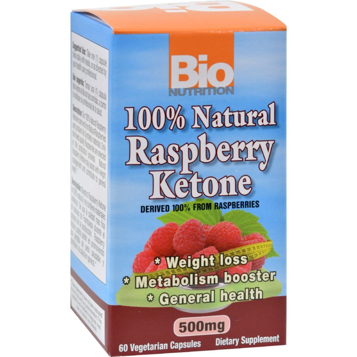 Picture of Bio Nutrition HG1237387 500 mg Raspberry Keytones - 60 Count