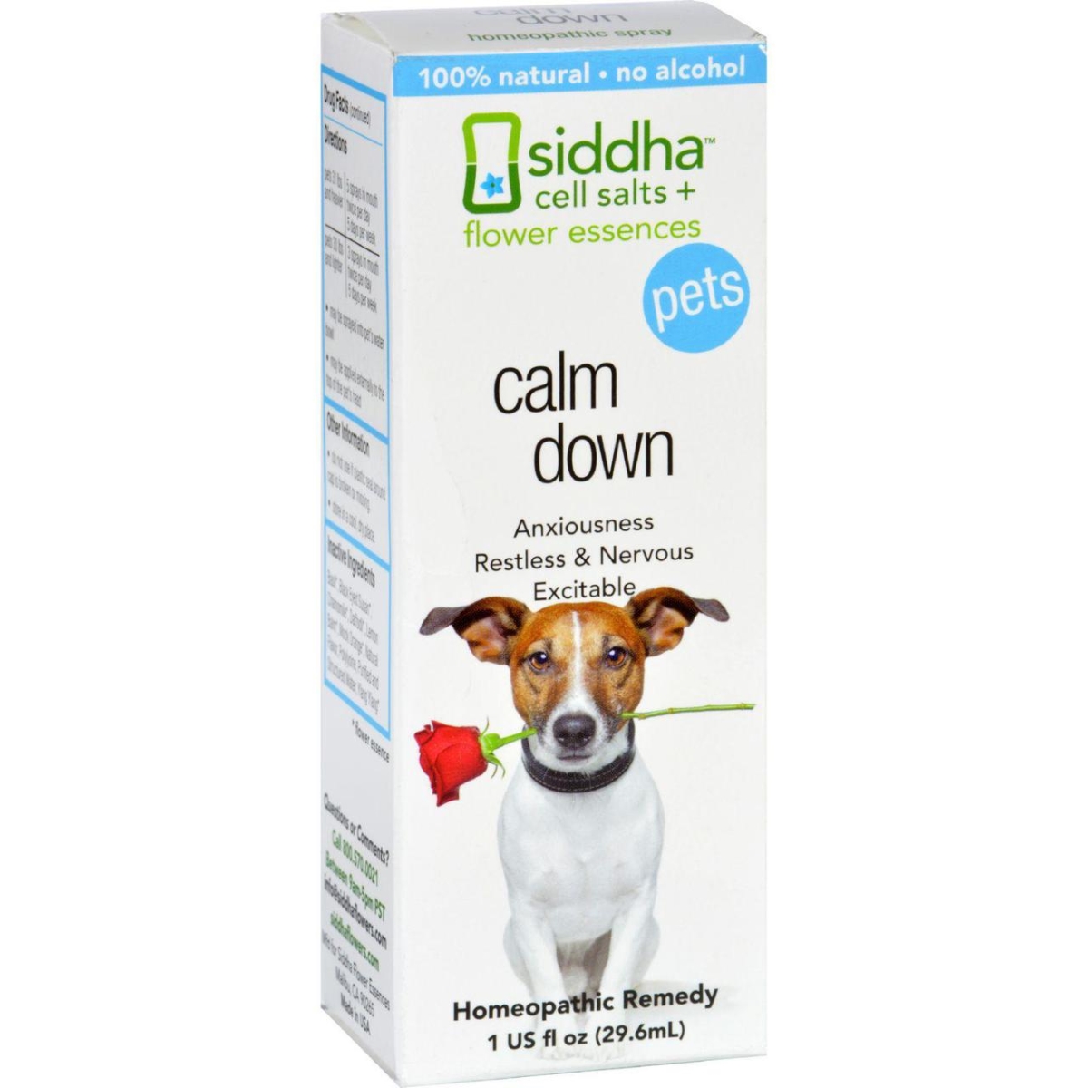 Picture of Sidda Flower Essences HG1557180 1 fl oz Calm Down - Pets