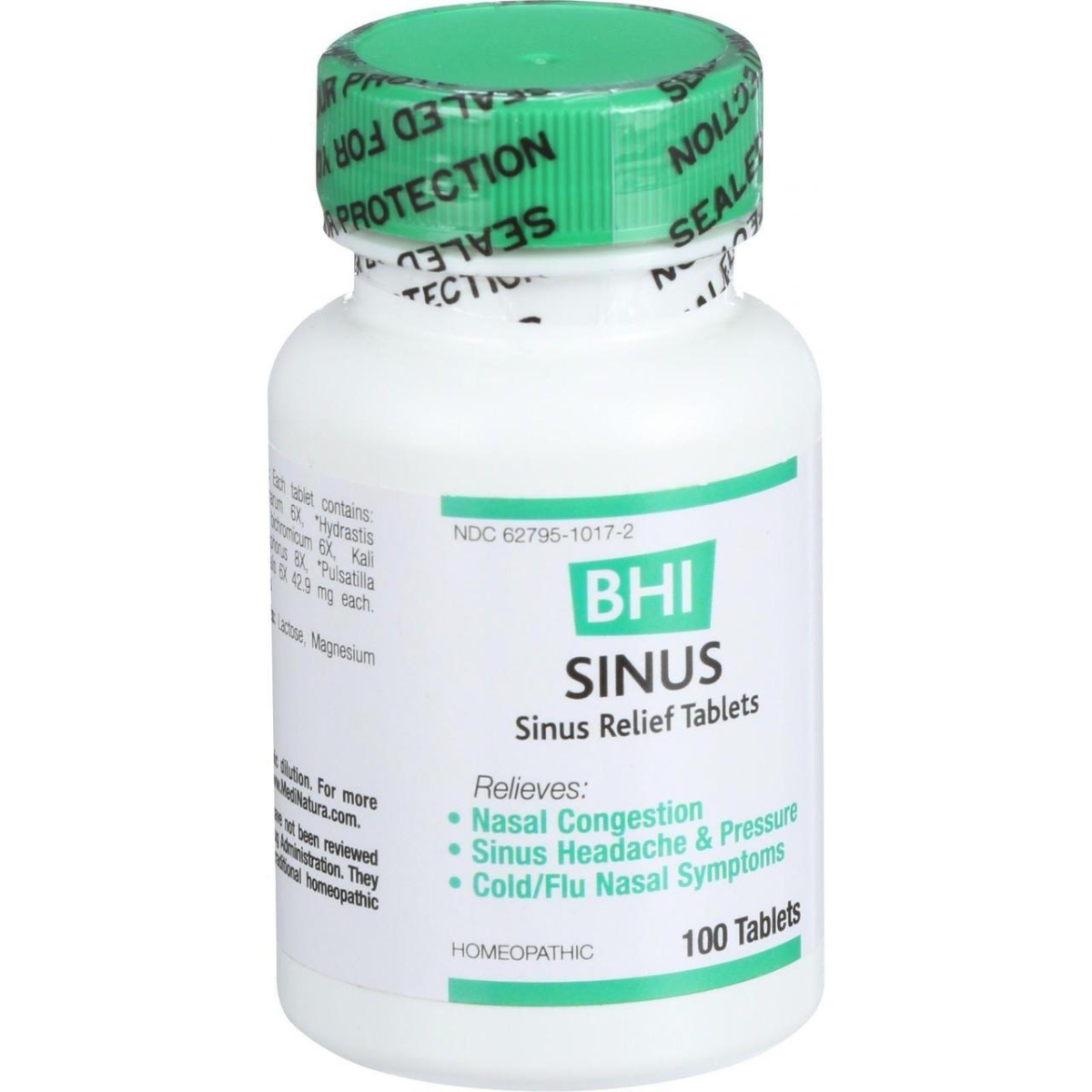 Picture of Bhi HG0617712 Sinus Relief - 100 Tablets