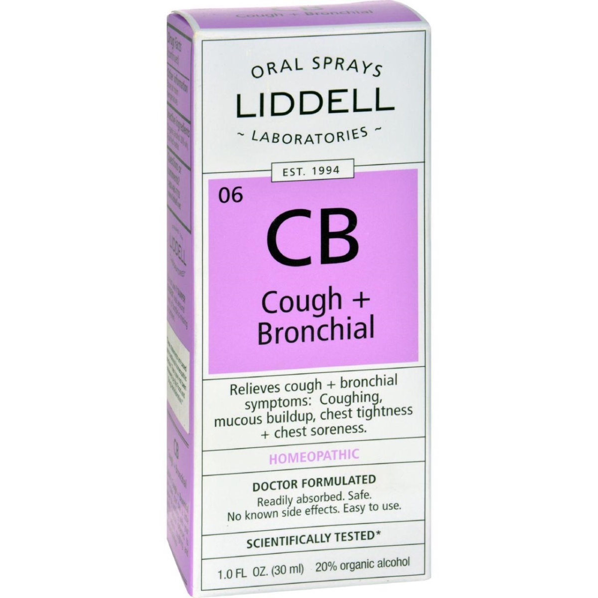 Picture of Liddell Homeopathic HG0635599 1 fl oz Cough & Bronchial Spray
