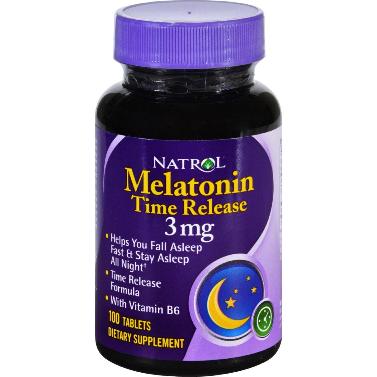 Picture of Natrol HG0937193 3 mg Melatonin Time Release - 100 Tablets