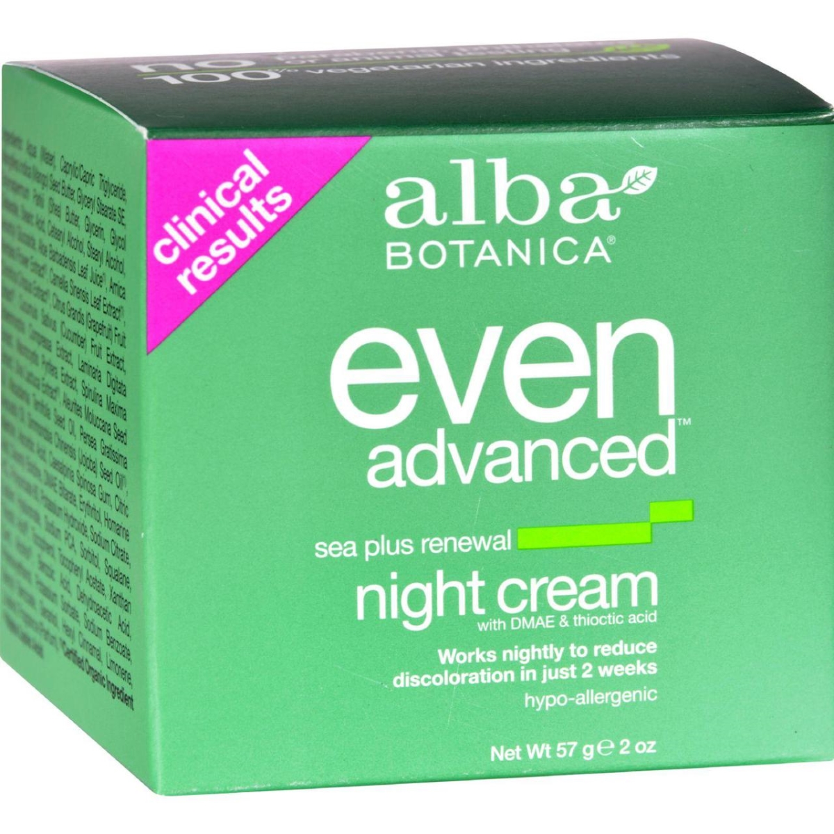 Picture of Alba Botanica HG0974832 2 oz Natural Even Advanced Sea Plus Renewal Night Cream