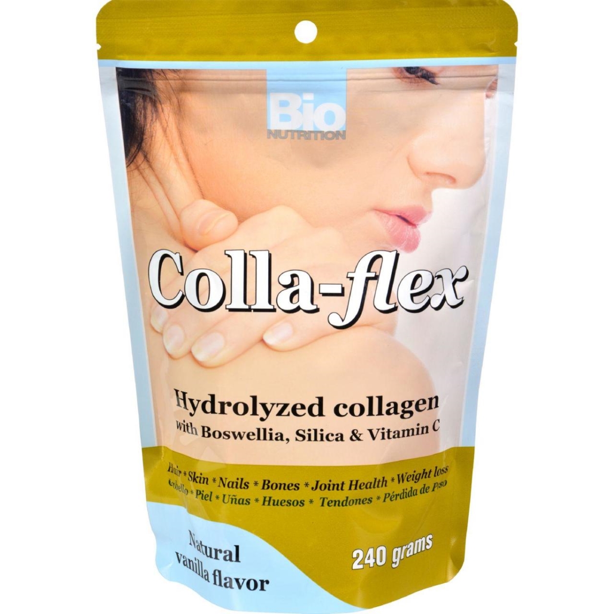 Picture of Bio Nutrition HG1086065 240g Colla-flex Hydrolyzed Collagen Natural Vanilla
