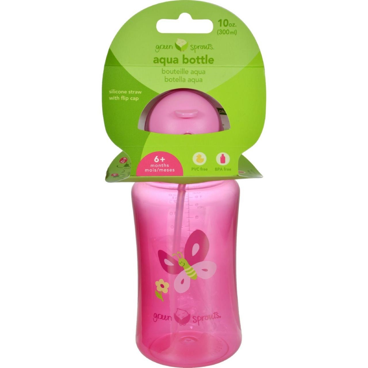 Picture of Green Sprouts HG1528983 Aqua Bottle - Pink