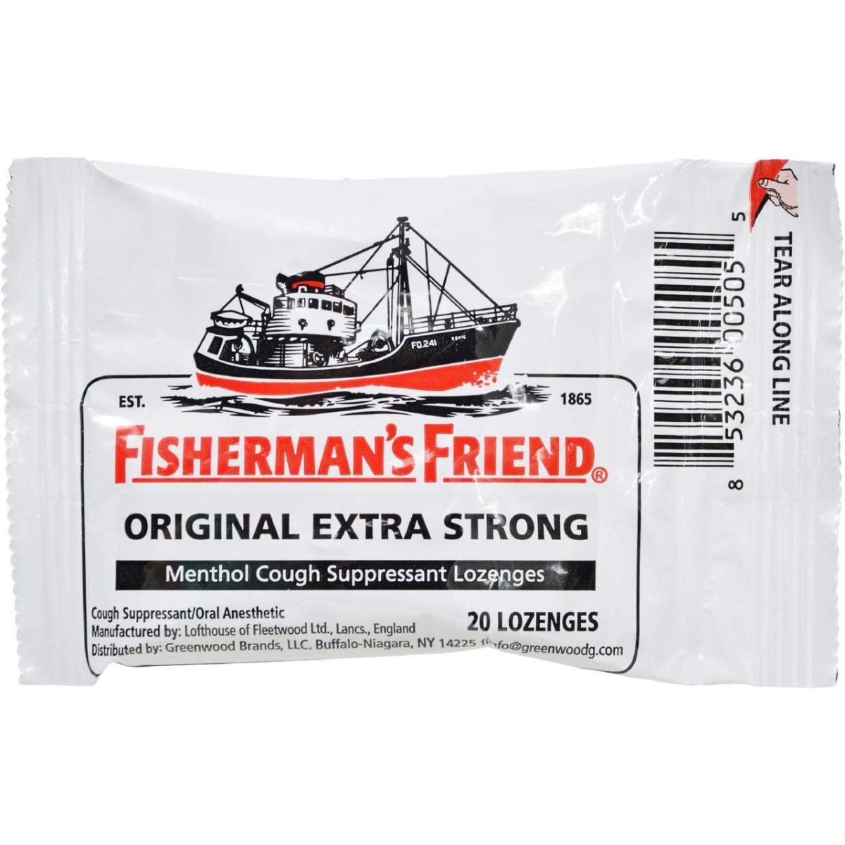 Picture of Fishermans Friend HG1540020 Original Extra Strong Lozenges&#44; 20 Count