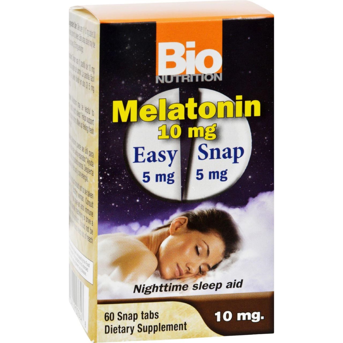 Picture of Bio Nutrition HG1702836 10 mg Melatonin - 60 Tablets