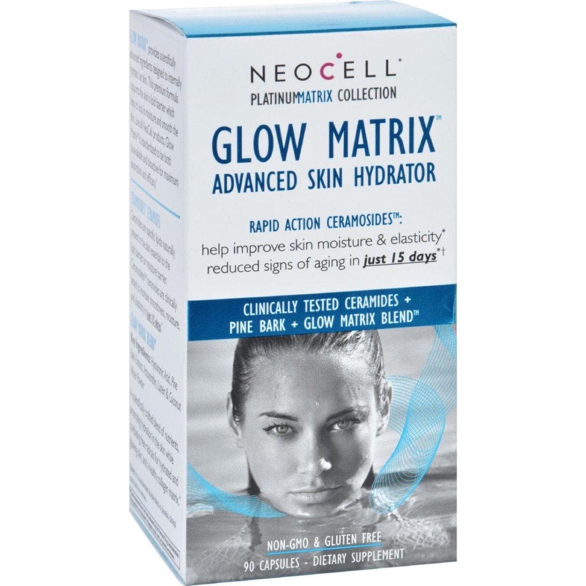 Picture of Neocell Laboratories HG1724921 Advanced Skin Hydrator Glow Matrix&#44; Platinum Matrix - 90 Capsules