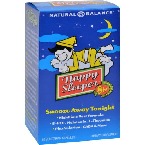 Picture of Natural Balance HG0928317 Happy Sleeper Capsules - 60 Vegetarian Capsules