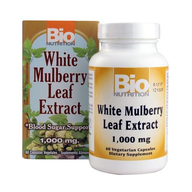Picture of Bio Nutrition HG1532944 1000 mg White Mulberry Leaf Extract&#44; 60 Veg Capsules