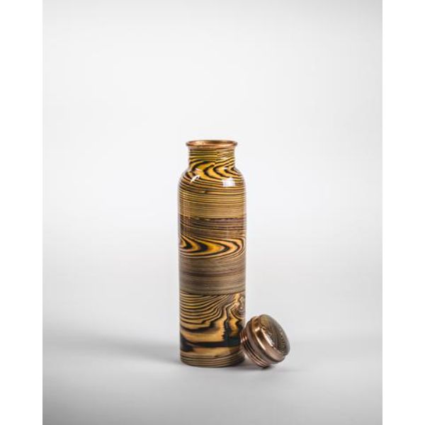 Picture of In Creation 4130 Caramel Swirl Copper Water Bottle