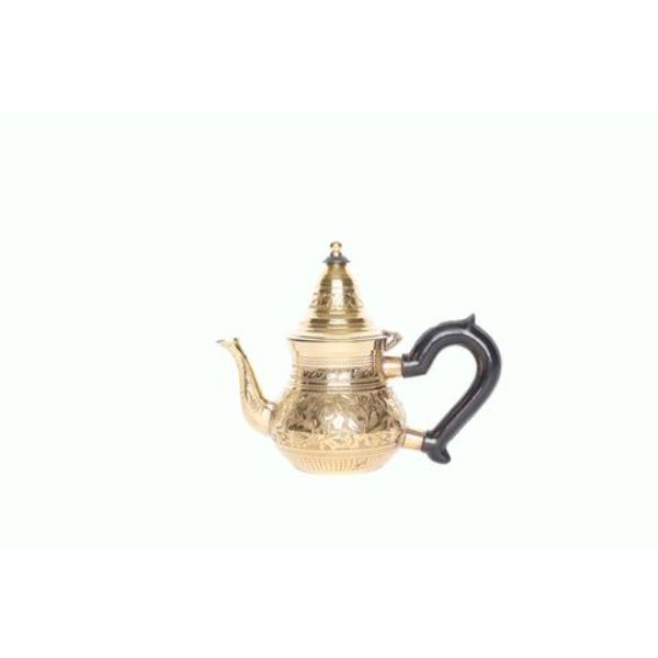 Picture of In Creation 6743-04B 4CC Baga Brass Engraved Teapot