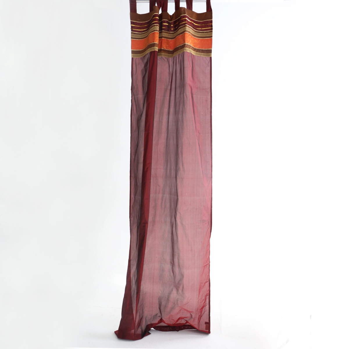 50-85712 BG Beautiful Polyester Curtains, Burgundy