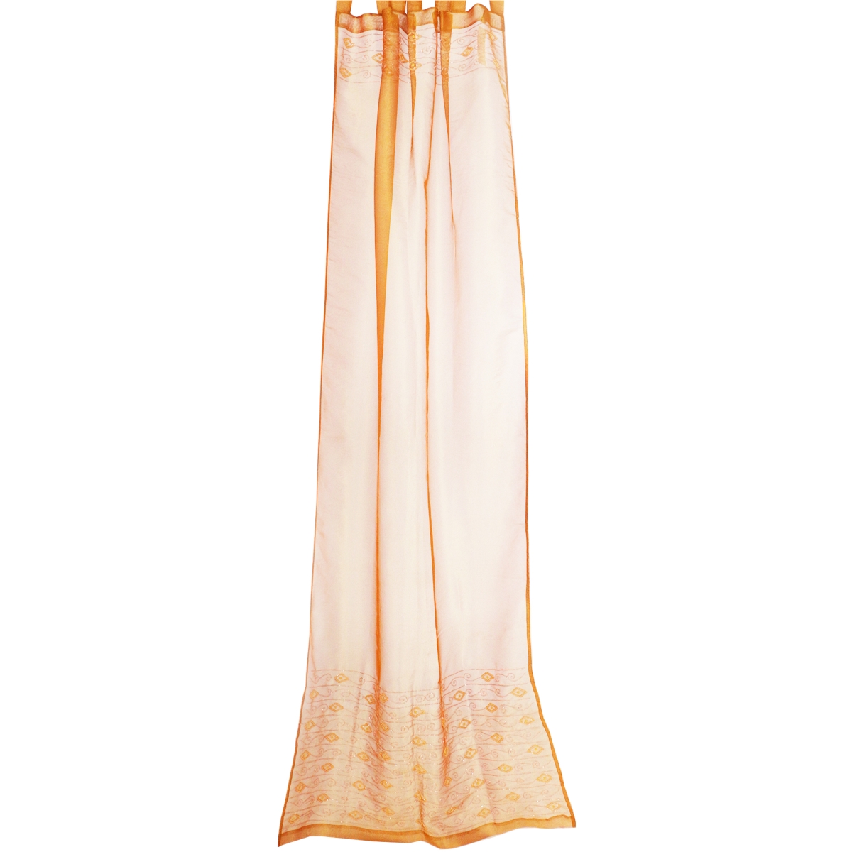 C 301O Beautiful Polyester Curtains, Orange